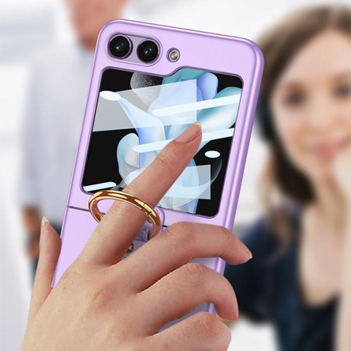 GKK - GKK Samsung Galaxy Z Flip5 Fodral - Slim Hard PC - Silver