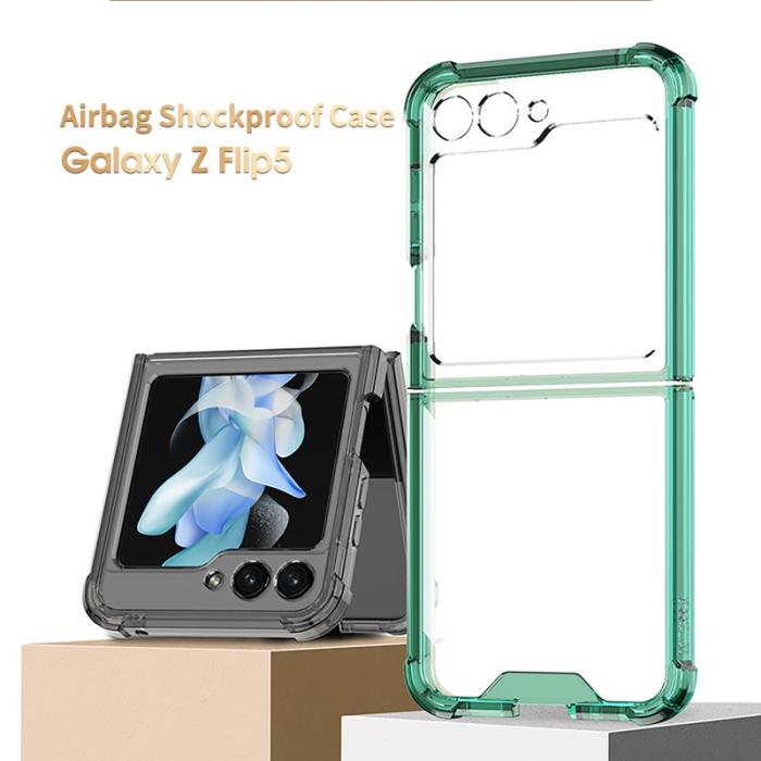 GKK - GKK Samsung Galaxy Z Flip5 Fodral Soft TPU - Transparent Lila