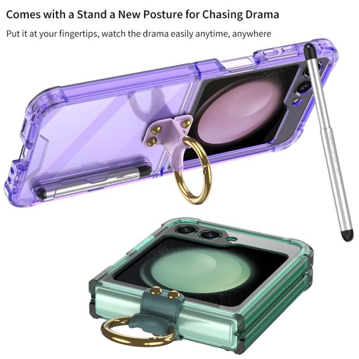 GKK - GKK Samsung Galaxy Z Flip5 Fodral TPU - Transparent