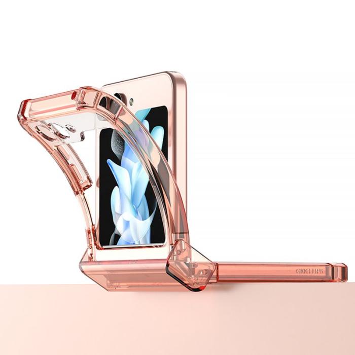 GKK - GKK Samsung Galaxy Z Flip5 Fodral TPU - Transparent - Blå