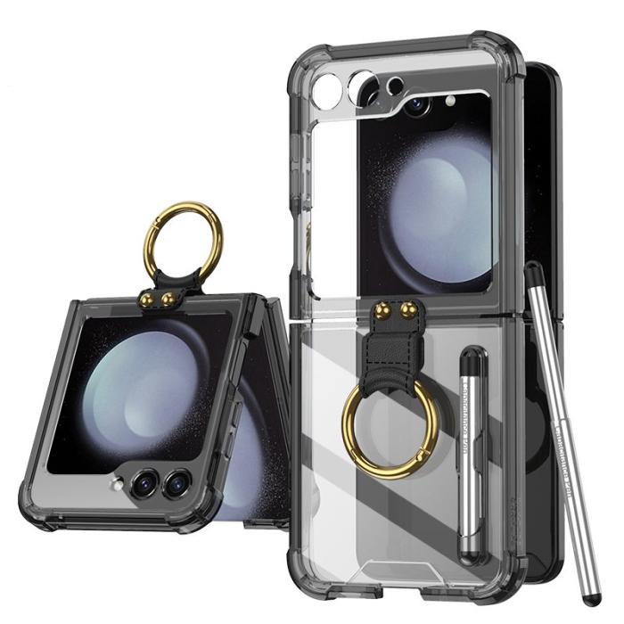 GKK - GKK Samsung Galaxy Z Flip5 Fodral TPU - Transparent Black