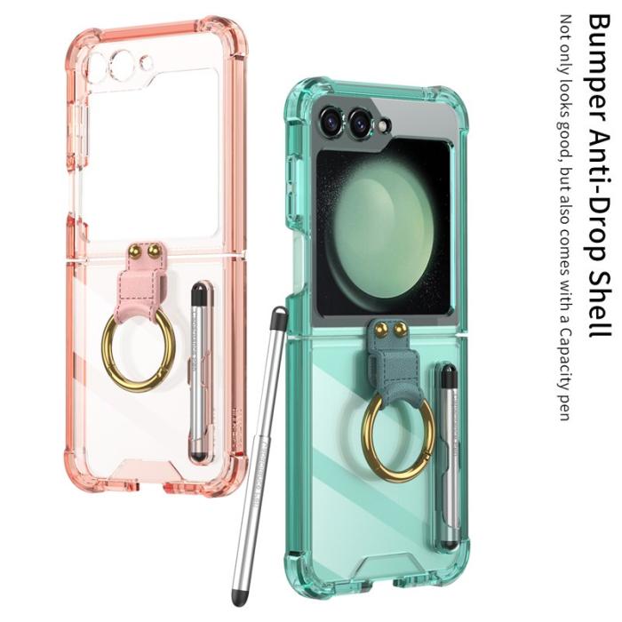 GKK - GKK Samsung Galaxy Z Flip5 Fodral TPU - Transparent Black