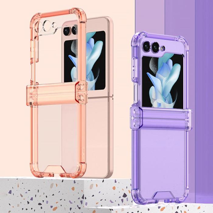 GKK - GKK Samsung Galaxy Z Flip5 Fodral TPU - Transparent Lila