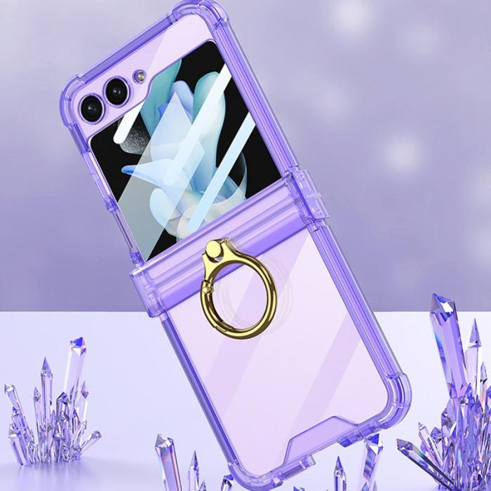 GKK - GKK Samsung Galaxy Z Flip5 Fodral TPU - Transparent Purple