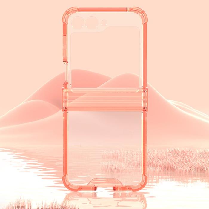 GKK - GKK Samsung Galaxy Z Flip5 Fodral TPU - Transparent - Svart