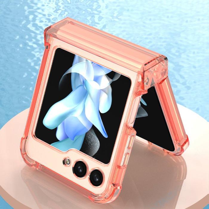 GKK - GKK Samsung Galaxy Z Flip5 Fodral TPU - Transparent - Svart