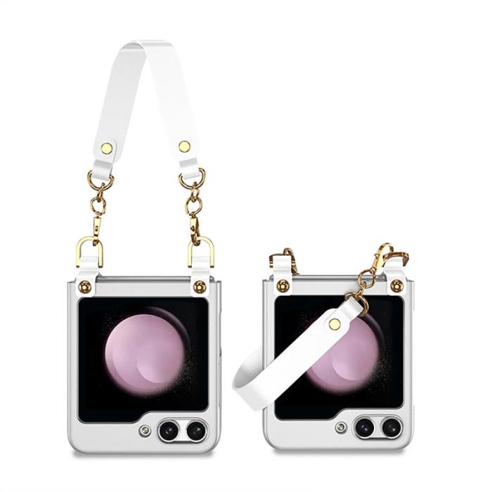 GKK - GKK Samsung Galaxy Z Flip5 Fodral Ultra Tunna PC - Silver