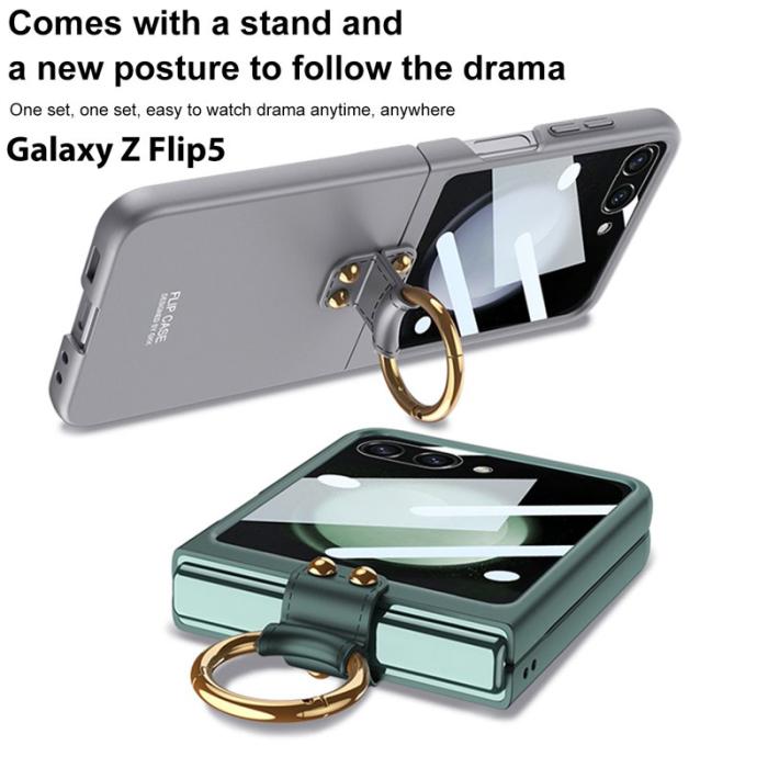 GKK - GKK Samsung Galaxy Z Flip5 Slim Fodral - PC - Grön