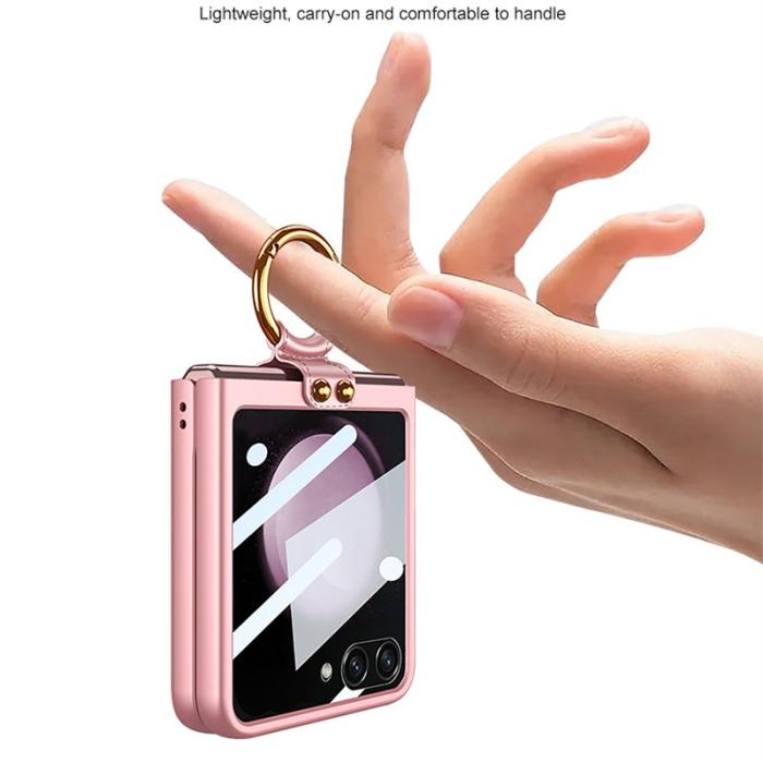 GKK - GKK Samsung Galaxy Z Flip5 Slim Fodral - PC - Silver