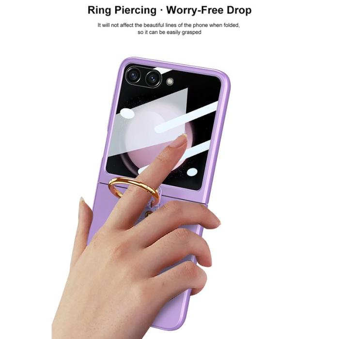 GKK - GKK Samsung Galaxy Z Flip5 Slim Fodral - Plast - Rosa