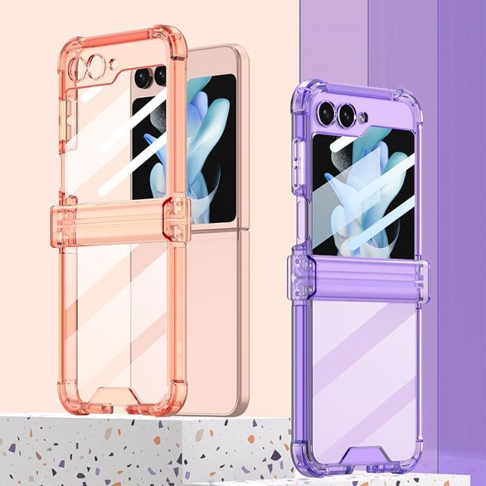 GKK - GKK Samsung Galaxy Z Flip5 TPU Fodral - Transparent Pink