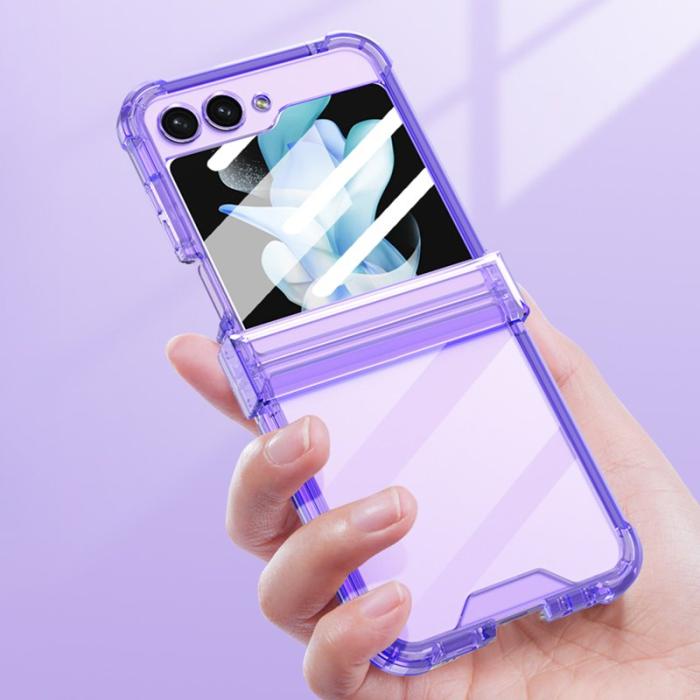 GKK - GKK Samsung Galaxy Z Flip5 TPU Fodral - Transparent Pink