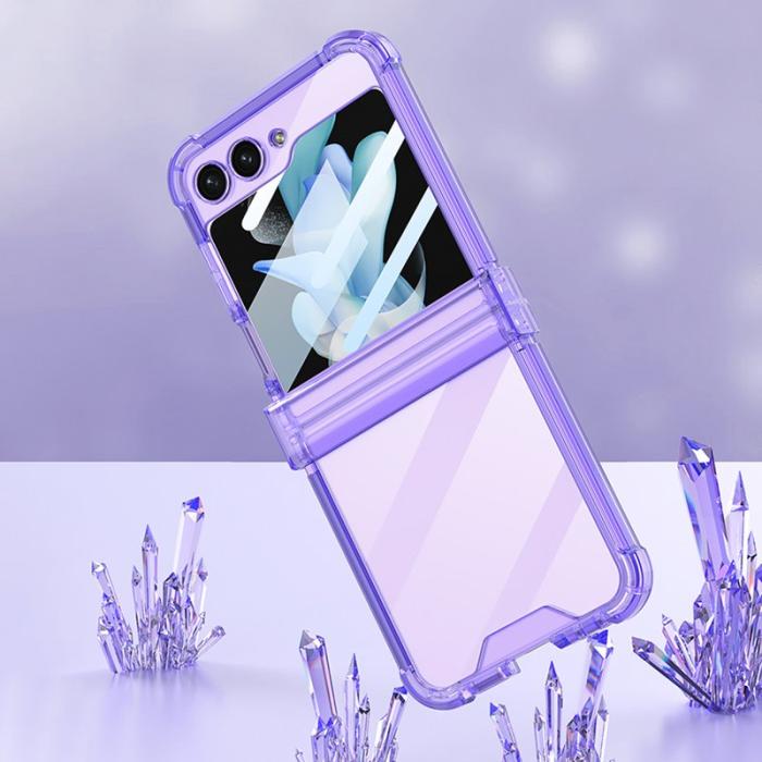 GKK - GKK Samsung Galaxy Z Flip5 TPU Fodral - Transparent Pink