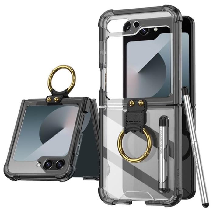 GKK - GKK Samsung Galaxy Z Flip7 FE 5G Fodral Shockproof - Transparent Black