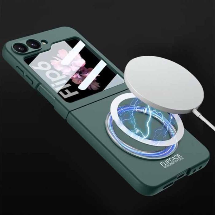 GKK - GKK Samsung Galaxy Z Flip7 FE Fodral - PC med skärmskydd - Lila