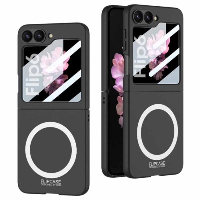 GKK - GKK Samsung Galaxy Z Flip7 FE Fodral PC med Skärmskydd - Svart