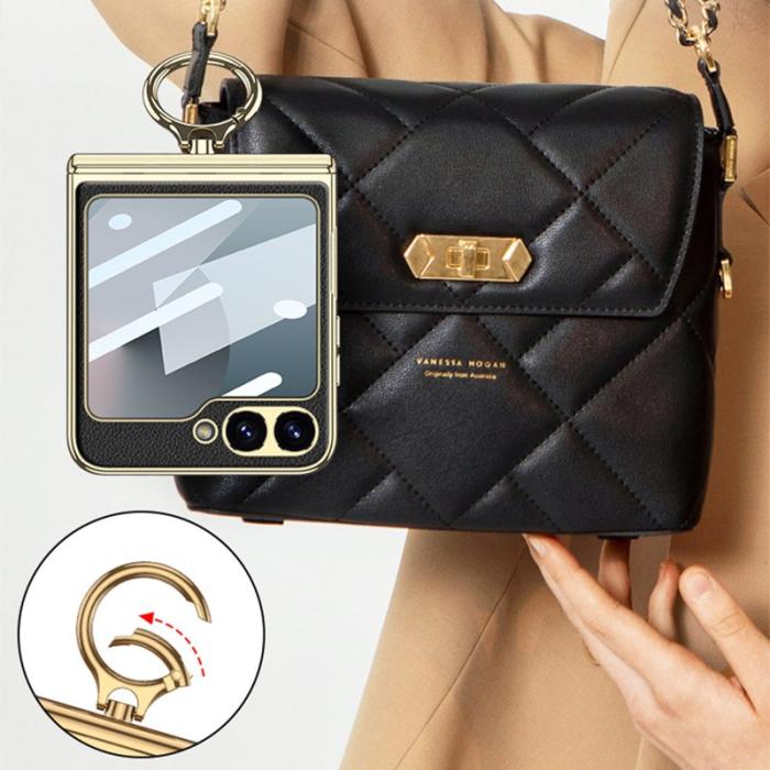 GKK - GKK Samsung Galaxy Z Flip7 FE Fodral PC+PU - Gul