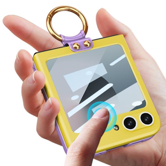 GKK - GKK Samsung Galaxy Z Flip7 FE Fodral PU+PC - Blå