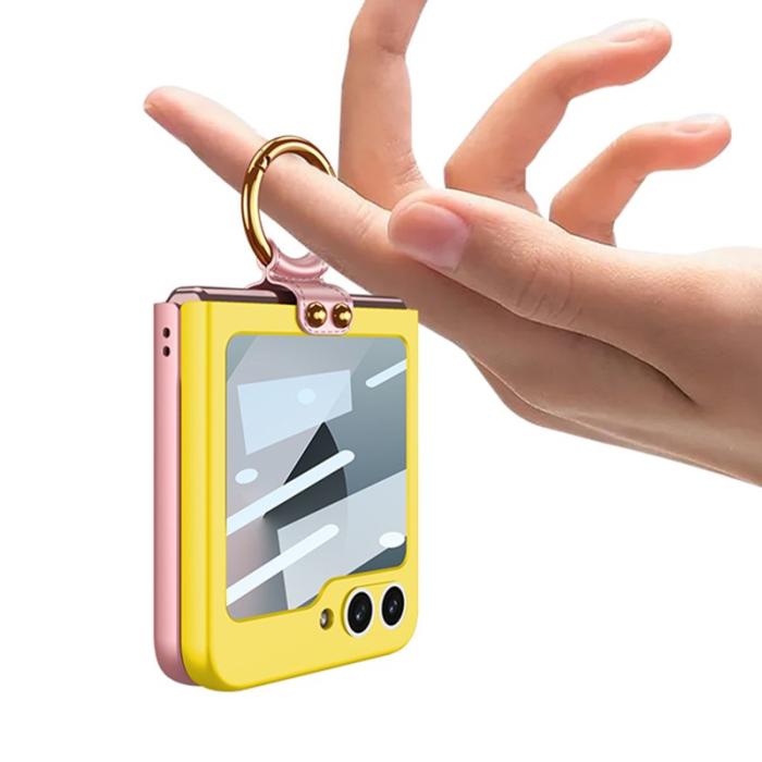 GKK - GKK Samsung Galaxy Z Flip7 FE Fodral PU+PC - Lila