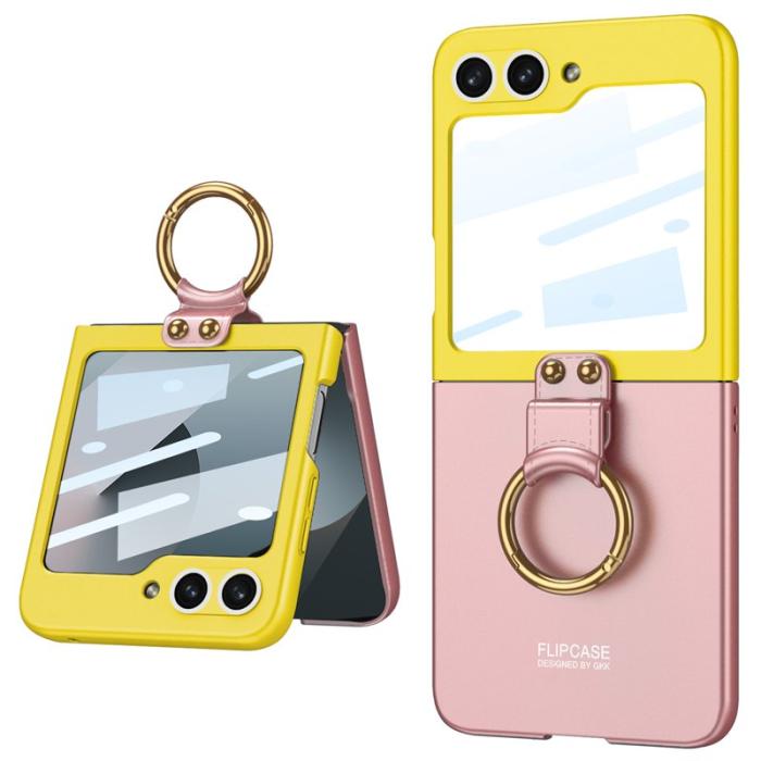 GKK - GKK Samsung Galaxy Z Flip7 FE Fodral PU+PC - Pink