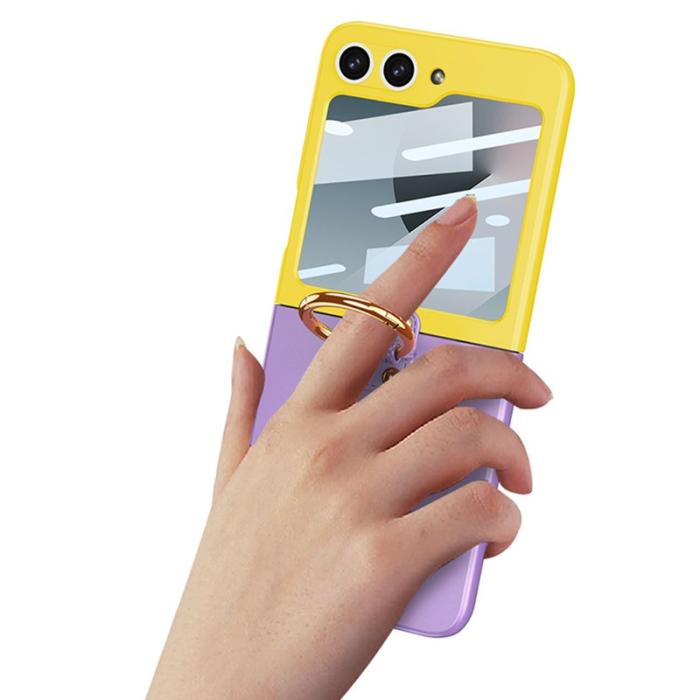 GKK - GKK Samsung Galaxy Z Flip7 FE Fodral PU+PC - Pink