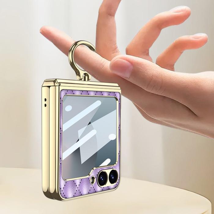 GKK - GKK Samsung Galaxy Z Flip7 FE Kickstand Fodral PC+PU - Svart