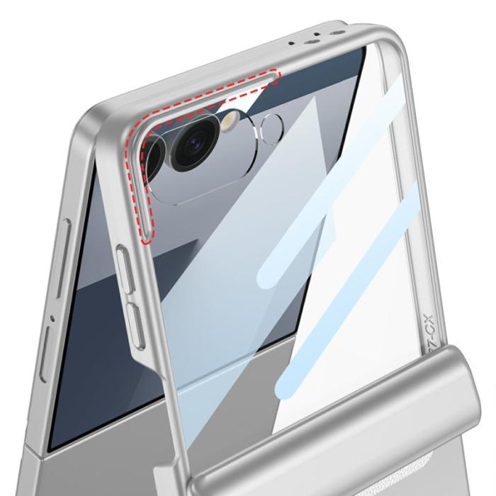 GKK - GKK Samsung Galaxy Z Flip7 Fodral Äkta läder - Svart