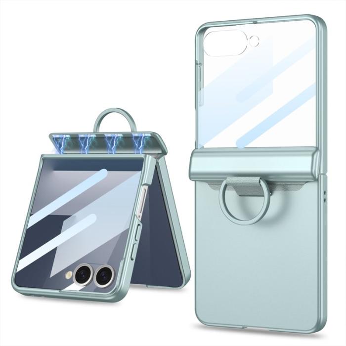 GKK - GKK Samsung Galaxy Z Flip7 Fodral Hård PC - Grön