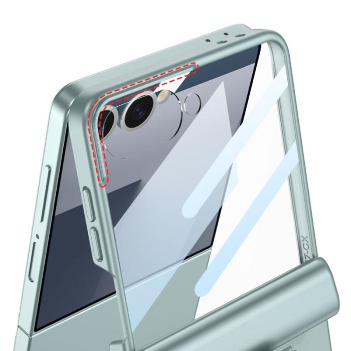 GKK - GKK Samsung Galaxy Z Flip7 Fodral Magnetisk Hinge PC - Coral