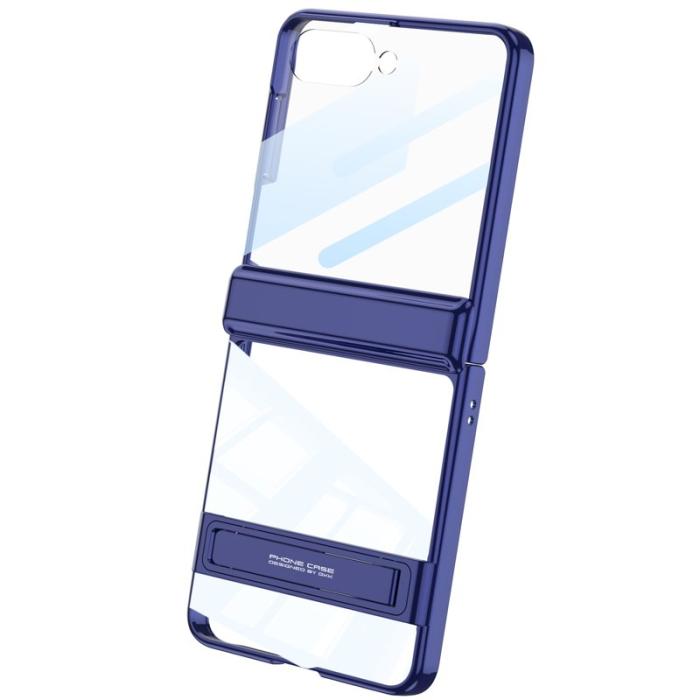 GKK - GKK Samsung Galaxy Z Flip7 Fodral Magnetisk Hinge Skydd PC - Blå