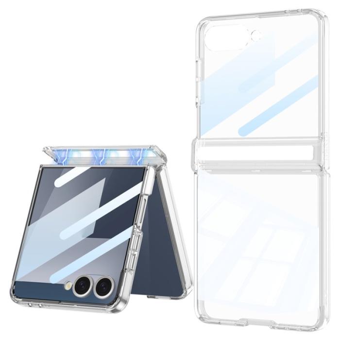 GKK - GKK Samsung Galaxy Z Flip7 Fodral Magnetisk Hinge - Transparent