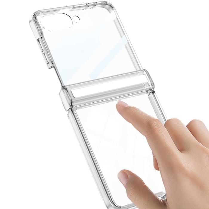 GKK - GKK Samsung Galaxy Z Flip7 Fodral Magnetisk Hinge - Transparent