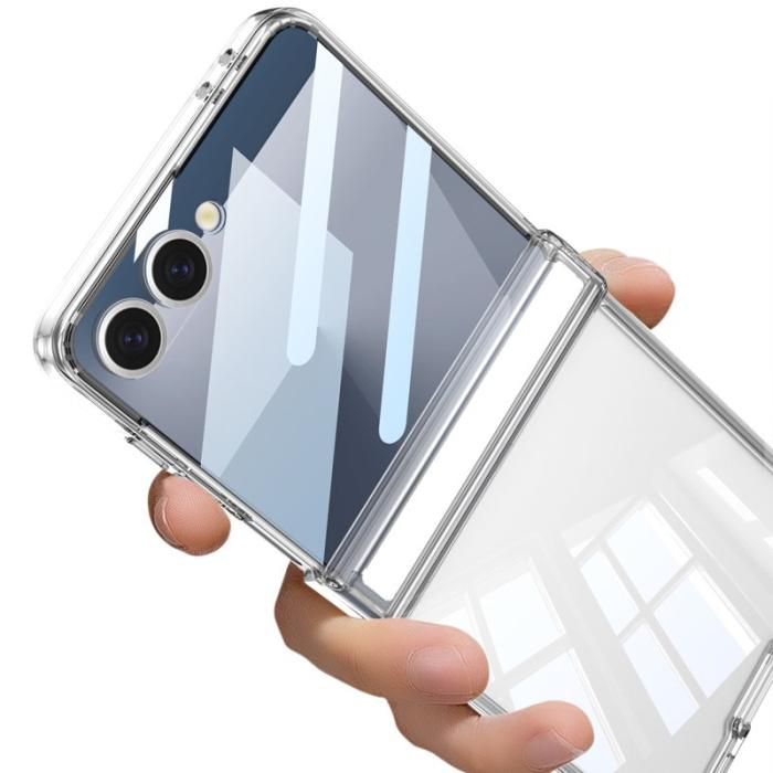 GKK - GKK Samsung Galaxy Z Flip7 Fodral Magnetisk Hinge - Transparent