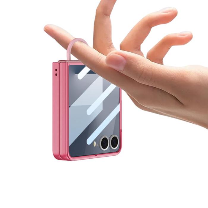 GKK - GKK Samsung Galaxy Z Flip7 Fodral Magnetiskt PC - Svart