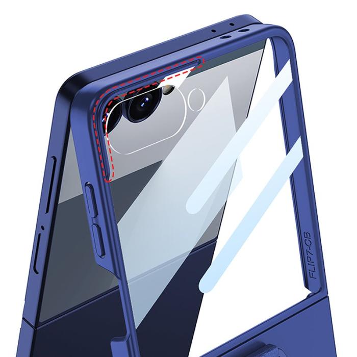 GKK - GKK Samsung Galaxy Z Flip7 Fodral Magnetiskt PC - Svart