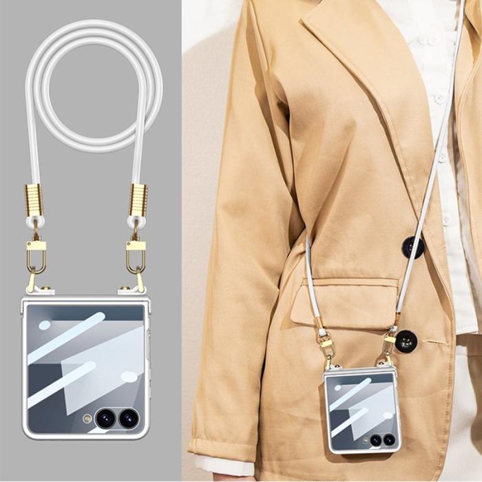 GKK - GKK Samsung Galaxy Z Flip7 Fodral - PC + Tempered Glass - Svart