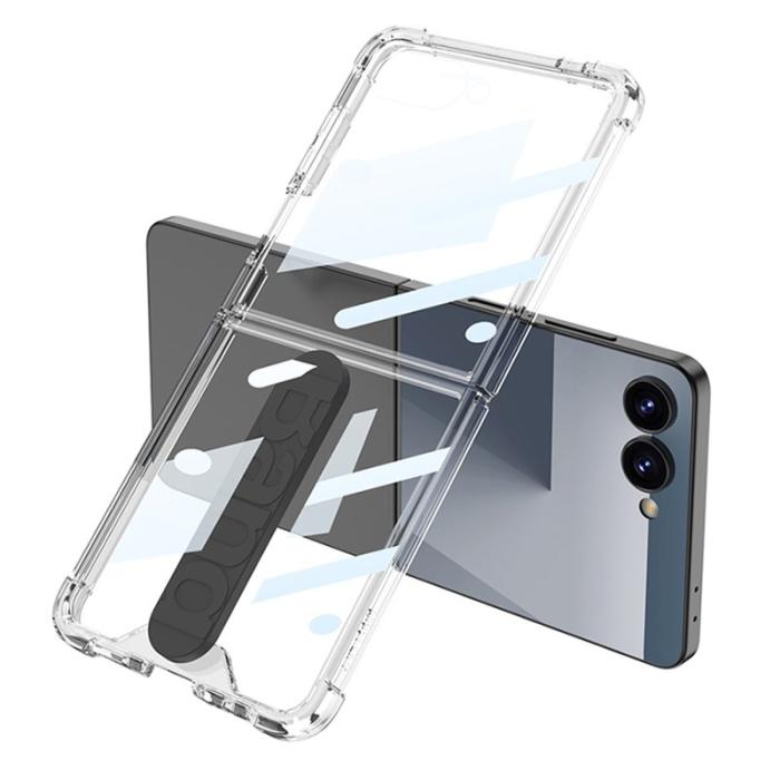 GKK - GKK Samsung Galaxy Z Flip7 Skal TPU Tempered Glass - Midnight Blue