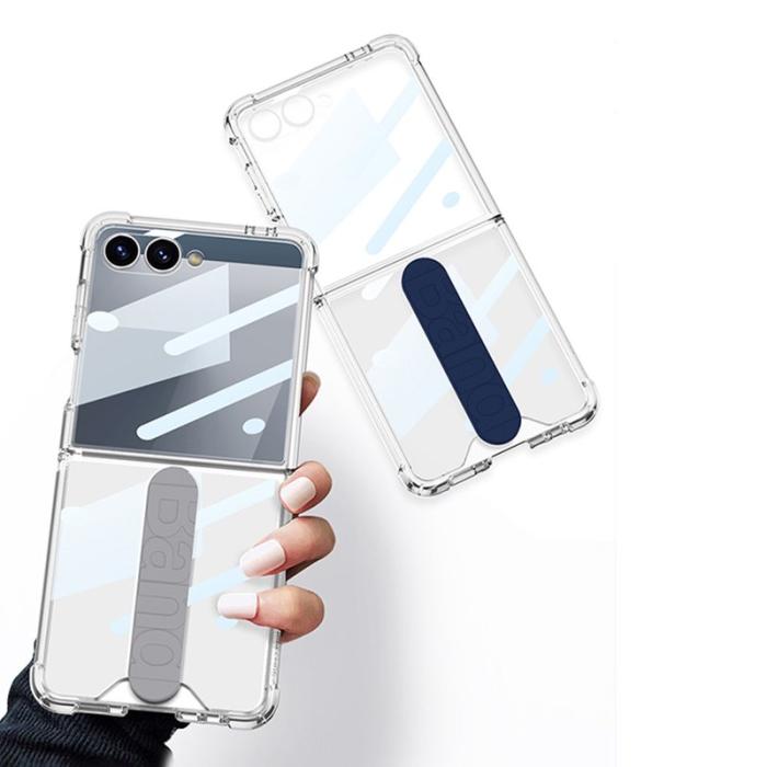 GKK - GKK Samsung Galaxy Z Flip7 Skal TPU Tempered Glass - Midnight Blue