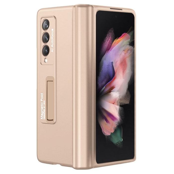 GKK - GKK Samsung Galaxy Z Fold3 5G Fodral PC - Guld
