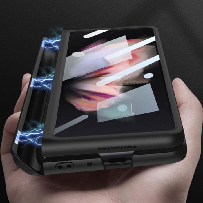 GKK - GKK Samsung Galaxy Z Fold3 5G Fodral PC - Guld