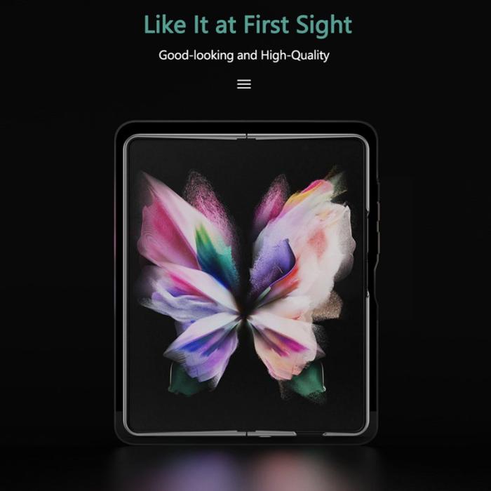 GKK - GKK Samsung Galaxy Z Fold3 5G Fodral - Ultra Tunna Hårda PC - Grå