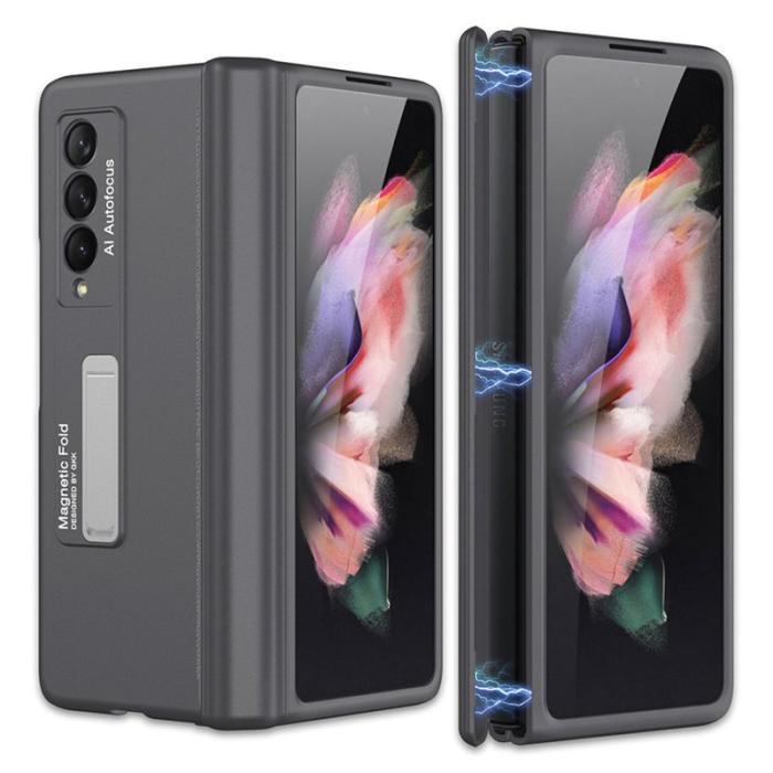 GKK - GKK Samsung Galaxy Z Fold3 Fodral - Hård PC - Grå