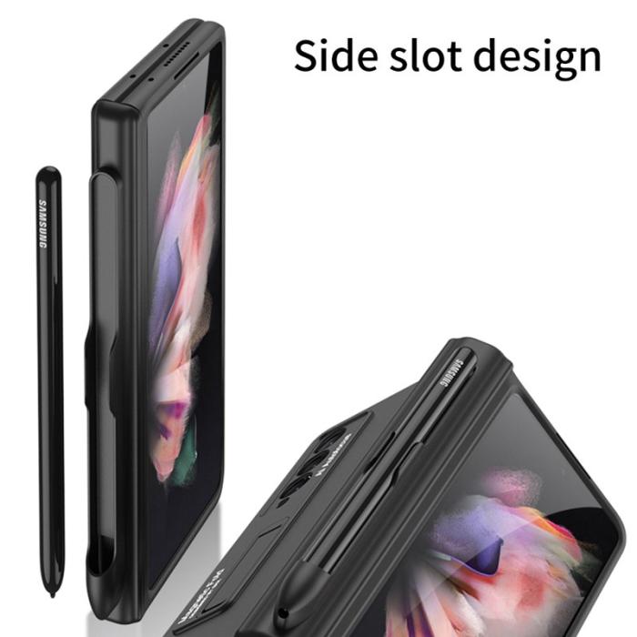 GKK - GKK Samsung Galaxy Z Fold3 Fodral - Hård PC - Svart