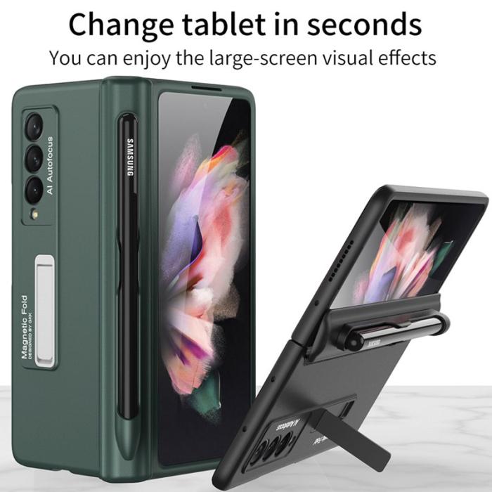 GKK - GKK Samsung Galaxy Z Fold3 Fodral - Hård PC - Svart