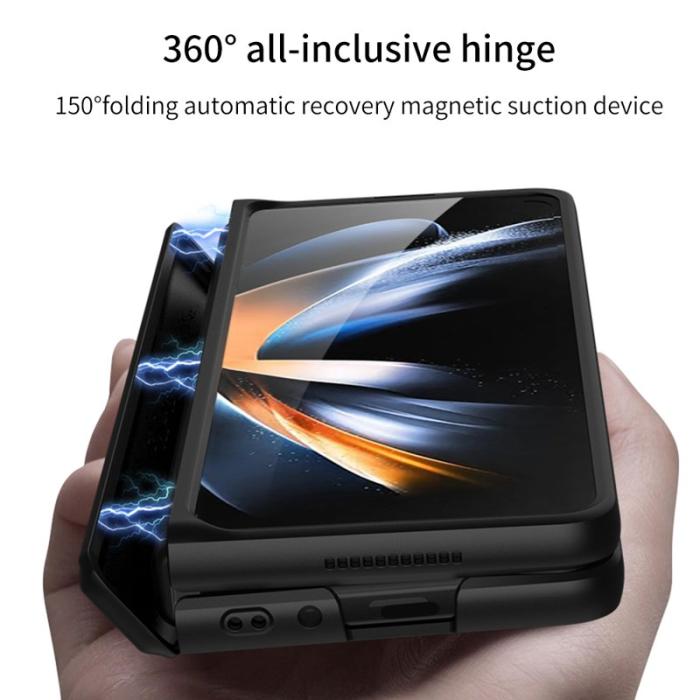 GKK - GKK Samsung Galaxy Z Fold4 Fodral Hård PC - Svart