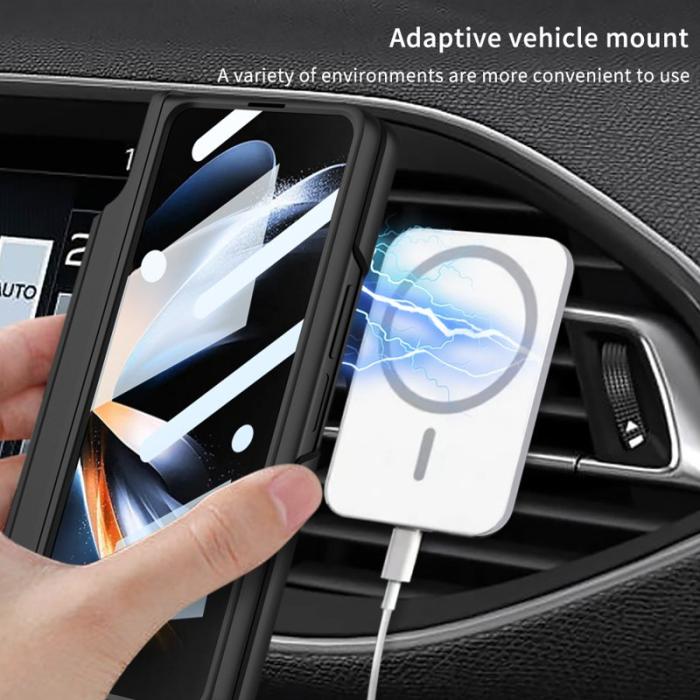 GKK - GKK Samsung Galaxy Z Fold4 Fodral - Hård PC - Vinröd