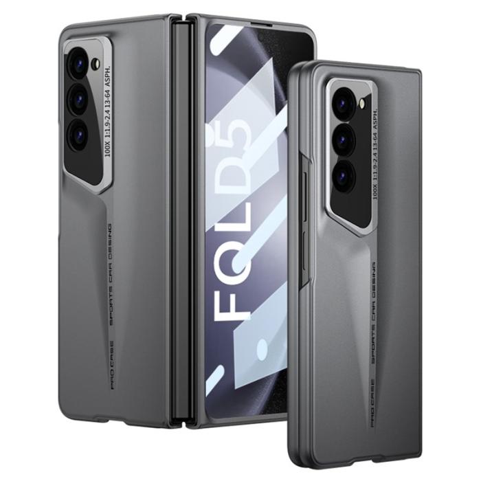 GKK - GKK Samsung Galaxy Z Fold5 Fodral Anti-Drop Hård PC - Grå