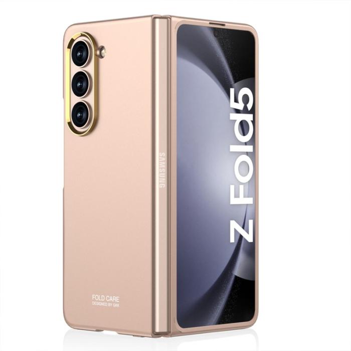 GKK - GKK Samsung Galaxy Z Fold5 Fodral Hård PC Matte - Roséguld