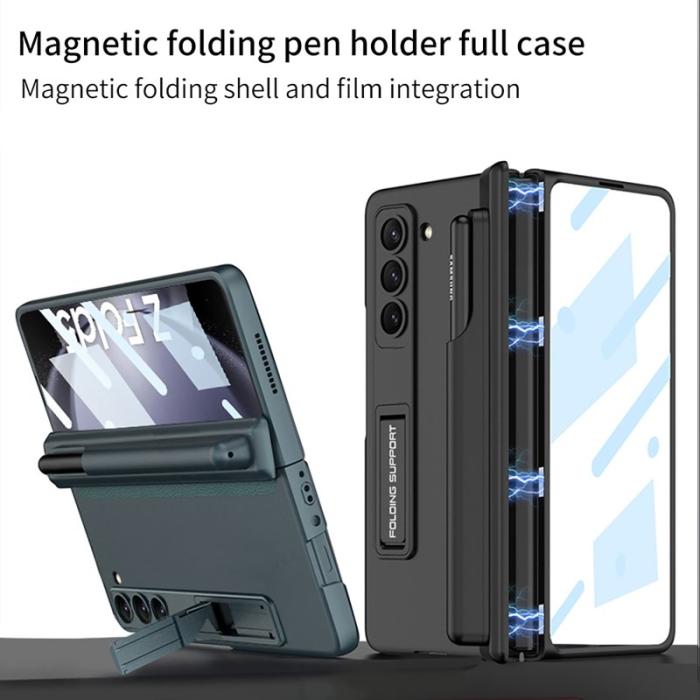 GKK - GKK Samsung Galaxy Z Fold5 Fodral Hård PC - Mörkgrön