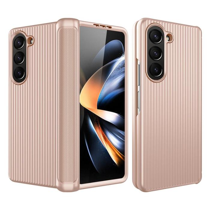 GKK - GKK Samsung Galaxy Z Fold5 Fodral Hård PC - Rose Gold